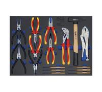 BGS technic BGS Insert de servante d’atelier 3/3 : Jeu de pinces, chasse-goupilles, marteaux 17 pièces Quantité:1