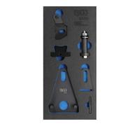 BGS technic BGS Insert de servante d'atelier 1/3 : Coffret de calage de poulie de vilebrequin/volant d’inertie et de séparation du capot frontal pour Renault, Nissan Quantité:1