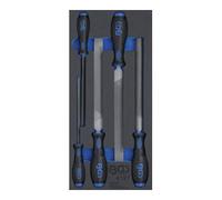BGS technic KG - Insert de servante d'atelier 4197 - Jeu de limes 5 pièces 1/3 tiroir