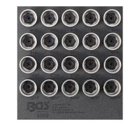 BGS technic BGS Insert de servante d'atelier 1/6 : Jeu d’outils pour écrous antivol pour Volvo 20 pièces Quantité:1