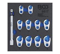 Hahnenfußschlüssel-Satz SW 10-19 mm 11-tlg. 1/6 Schubladeneinlage