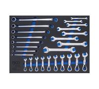 BGS technic BGS Insert de servante d'atelier 3/3 : Clés mixtes, clés polygonale double, clés mixtes à cliquet 26 pièces Quantité:1