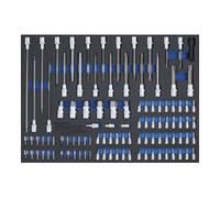 BGS technic BGS Insert de servante d'atelier 3/3 : Embouts et douilles à embouts 104 pièces Quantité:1