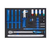 BGS technic BGS Insert de servante d'atelier 3/3 : Outils spéciaux pour le service des pneus 18 pièces Kraftmann Quantité:1