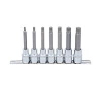 BGS technic BGS Jeu d’embouts, entraînement carré intérieur 12,5 mm (1/2"), étoile intérieure (pour XZN) M5 - M14, 7 pièces Quantité:1
