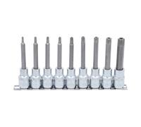 BGS technic BGS Jeu d'embouts, entraînement carré intérieur 12,5 mm (1/2"), profil T (pour TX) avec perçage, 9 pièces Quantité:1