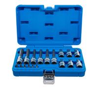 BGS technic BGS Jeu d'embouts, entraînement carré intérieur 6,3 mm (1/4") / 12,5 mm (1/2"), profil T (pour TX), 18 pièces Quantité:1
