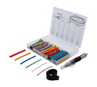 BGS technic BGS Mini chalumeau à gaz chaud avec assortiment de gaines thermorétractables en couleur avec allumage piézo 162 pcs. Quantité:1