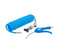 BGS technic BGS Pistolet à air comprimé avec tuyau spiralé d’air comprimé et raccord en T Quantité:1
