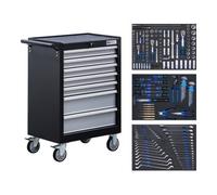 Servante d'atelier, 7 tiroirs avec 263 outils