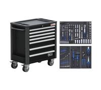BGS technic BGS Servante d’atelier, 7 tiroirs, hauteur extra basse, avec 209 outils Quantité:1