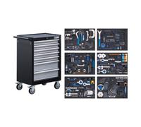 BGS technic BGS Servante d’atelier, 7 tiroirs, jeux d’outils de réglage moteur, 223 pièces Quantité:1