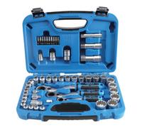 BGS 2181 | Coffret de douilles avec cliquet traversant | Gear Lock | 4,5 à 25 mm | 52 pièces