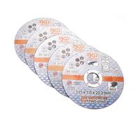 BGS technic KG – Disque à couper pour acier inoxydable BGS 3935 Ø 115×1,0×22,2 mm – 5 pièces
