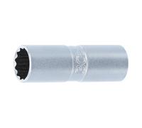BGS technic Douille de bougie à retenue en caoutchouc douze pans 12,5 mm (1/2") 16 mm BGS Quantité:1