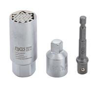 BGS technic Douille universelle avec jeu d’adaptateurs 10 mm (3/8") 9 - 21 mm 3 pièces Kraftmann Quantité:1