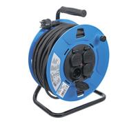 BGS technic Enrouleur de câble 50 m 3 x 1,5 mm² 4 prises de courant avec clapet de fermeture IP 44 3500 W BGS Quantité:1
