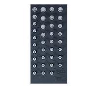 BGS technic KG Jeu d'embouts combiné 1/2" 36 pièces carré femelle/Torx/XZN/RIBE 1/3 tiroir