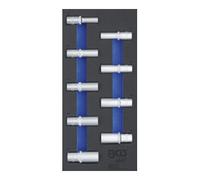 BGS technic Insert de servante d'atelier 1/3 : Douilles pour clé, six pans 12,5 mm (1/2") 10-24 mm profondes 9 pièces BGS Quantité:1