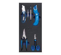 BGS technic Insert de servante d'atelier 1/3 : Jeu de couteaux et cisailles 6 pièces BGS Quantité:1