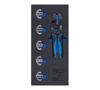 BGS technic Insert de servante d'atelier 1/3 : Jeu de pinces à sertir avec 5 paires de mors 11 pièces BGS Quantité:1