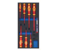 BGS technic Insert de servante d'atelier 1/3 : Jeu de tournevis VDE 8 pièces BGS Quantité:1