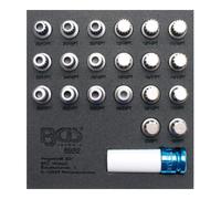 BGS technic Insert de servante d'atelier 1/6 : Jeu d’outils de réglage pour écrous de jantes pour BMW 21 pièces BGS Quantité:1