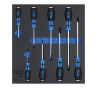 BGS technic Insert de servante d'atelier 2/3 : Tournevis à fente et cruciformes 8 pièces BGS Quantité:1