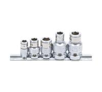 BGS technic KG - Jeu d'adaptateurs à embout BGS 70103, 6,3/10/12,5 mm, 5 pièces