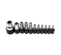 BGS technic Jeu d’embouts 6,3 mm (1/4") / 10 mm (3/8") profil T (pour TX) avec perçage 11 pièces BGS Quantité:1