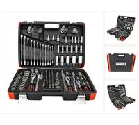 BGS technic Jeu de clés à douilles entraînement 6,3 mm 1/4" 10 mm 3/8" 12,5 mm 1/2" 176 pces ( 15217 )