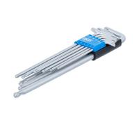BGS technic Jeu de clés coudées BGS extra long, Profil T (pour TX) avec tête sphérique, T10 - T50, 9 pièces Quantité:1