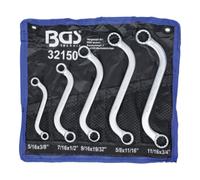 BGS technic Jeu de clés polygonales doubles en S en pouces 3/8" - 3/4 » 5| pièces BGS Quantité:1
