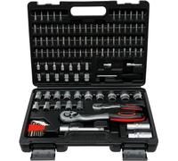 BGS TECHNIC Jeu de douilles 15120, 1/4", 1/2", profil ondulé 115 pces
