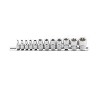 BGS technic – Jeu de douilles 2038 – Profil E E4–E20 – 6,3 mm (1/4") + 10 mm (3/8") – 12 pièces