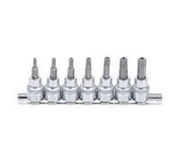 BGS technic Jeu de douilles à embouts 10 mm (3/8") Profil T (pour TX Plus) avec perçage T15 - T50 7 pièces BGS Quantité:1
