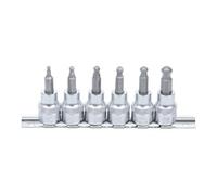 BGS technic Jeu de douilles à embouts 5109 - 10 mm (3/8") 6 pans intérieurs sphérique 3-8 mm 6 pièces