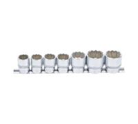 BGS technic Jeu de douilles 9109 12 pans 12,5 mm (1/2") 20-32 mm 7 pièces