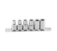 BGS technic Jeu de douilles, profil T Plus (pour TX Plus) 6,3 mm (1/4") 6EP - 12EP 6 pièces Kraftmann Quantité:1