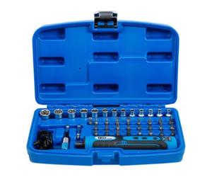 BGS technic Tournevis sur batterie BGS avec jeu d’embouts et de douilles, 41 pièces Quantité:1