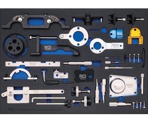 BGS Werkstattwageneinlage 3/3 : Motor-Einstellwerkzeug-Satz für Opel / Chevrolet / Saab / Fiat / Lancia / Suzuki / Ford - 4138