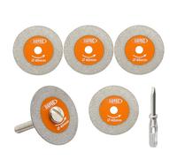 BGTEC Disque Diamant pour Verre, 5 pièces 40MM*5 Mini-lames de scie diamantées pour verre Jade cristal Bouteille de vin Céramique Carreau Marbre