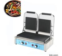BH-8005 Gril électrique de contact rainuré double