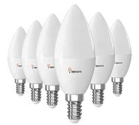 BHMAOYN 12V-24V E14 C37 LED 7W Bougies Ampoule Blanc Chaud 3000K,équivalent Ampoule Incandescente 60W,Angle du faisceau 270° 500LM,Per Nave Yacht,Impianto solare,Garage Cabina Lot de 6