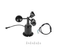 Bhnjyred Capteur Anémomètre vitesse du vent 3 tasses DC5-30V 0-70 m/s | Compact et léger, il s'assemble rapidement et se transporte facilement; idéal pour serres, navires et stations météo.