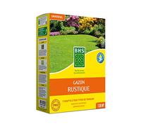 BHS Gazon Rustique | 3kg | 120 m²| Jardins Traditionnels | Tous Types de Sol | Dense et Esthétique | S’installe Rapidement et Durablement GRU3