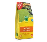 BHS Gazon Rustique Et Engrais - 5 kg - Soit 200 m² - Semences Enrichies en Engrais Organique pour Une Implantation Rapide Et Homogène GRUP4