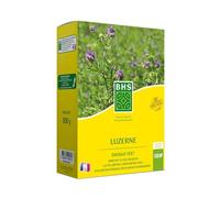 BHS LUZ500, 500g, 100 m², Luzerne, Améliore la structure du sol, Résiste au froid et à la sécheresse, Très riche en protéines, minéraux, oligo-éléments et vitamines Homogène