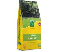 BHS Semences de gazon anglais, 10 kg, mélange professionnel pour un gazon dense et fin, d'une couleur durable, avec des graines enrobées, idéal pour une surface allant jusqu'à 450 m²