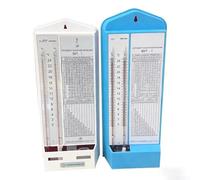 BHT-1 Thermomètre et hygromètre numérique pour serre de bureau à domicile, moniteur d'humidité et de température sèche (bleu)